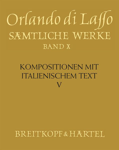 Kompositionen Mit Italienischem Text V / edited by Marie Louise Göllner.