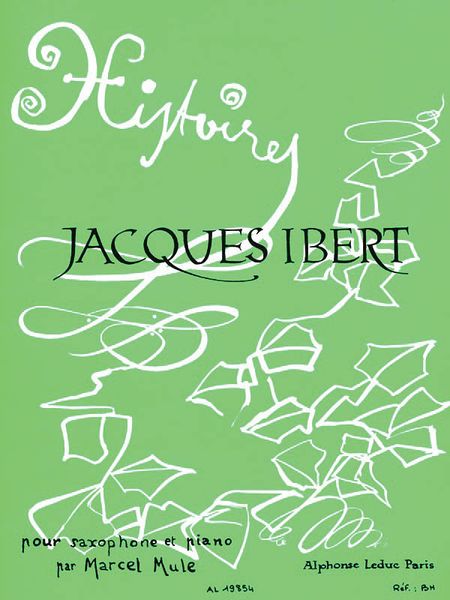 Histoires : Pour Alto Saxophone and Piano.