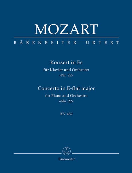 Concerto No. 22 In Eb Major, K. 482 : For Piano and Orchestra.
