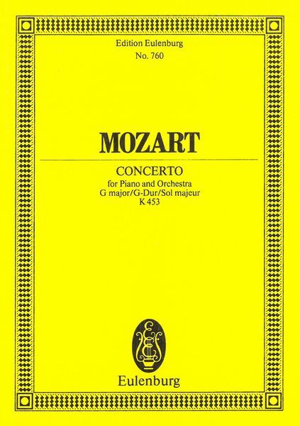 Concerto For Piano No. 17 In G Major, K.453.
