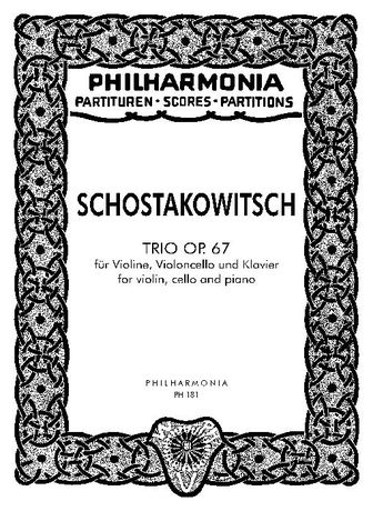 Trio No. 2 In E Minor, Op. 67 : For Violin, Violoncello and Piano.