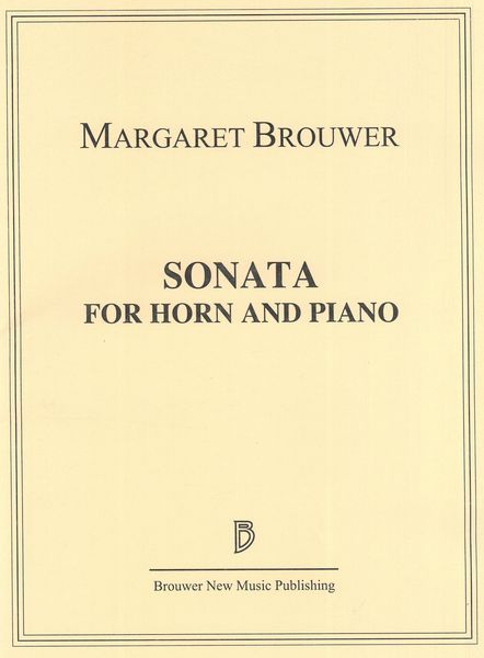 Sonata : For Horn and Piano.