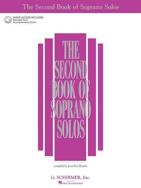 Second Book Of Soprano Solos : With A Set Of 2 Accompaniment CDs.