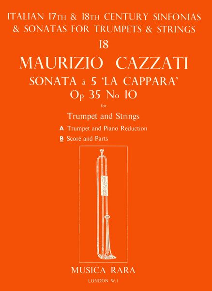 Sonata A 5, la Cappara, Op. 35, No. 10 : For Trumpet and Strings.