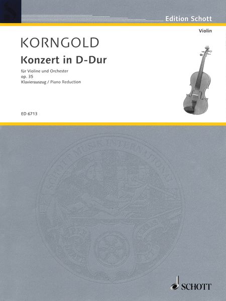 Violin Concerto In D Major, Op. 35 : Piano reduction.