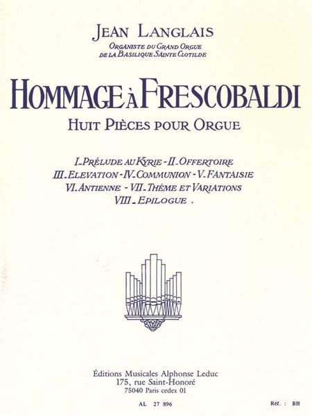 Hommage A Frescobaldi : For Organ.
