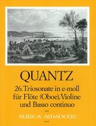 Sonata In E Minor, No. 26 : For Flute (Oboe), Violin and Basso Continuo.