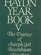 Haydn Yearbook, Vol. V : The Diaries Of Joseph Carl Rosenbaum 1770 - 1829.