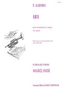 Aria : For Trumpet and Organ Or Piano / Revision and Instrumentation by Jean Thilde.