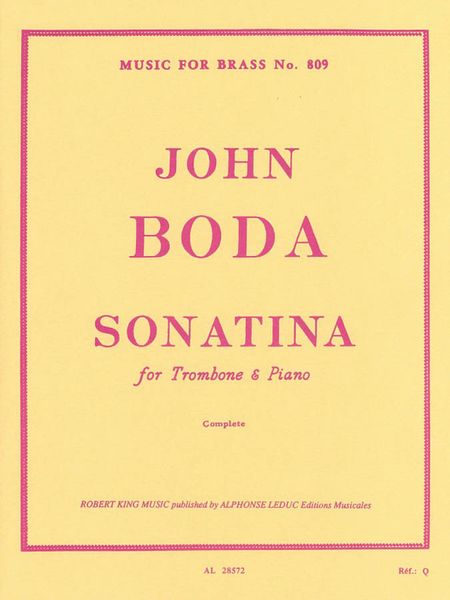 Sonatina : For Trombone and Piano (1954) - Complete.