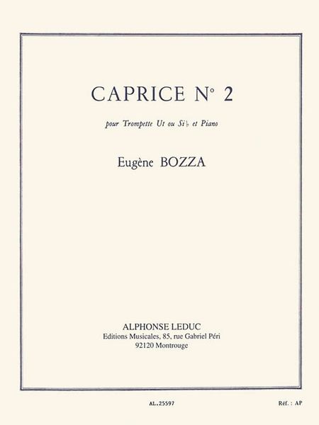 Caprice No. 2 : For Trumpet In C Or Bb and Piano.