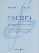 Sonate En Ut Diese : Pour Alto Et Piano, Saxophone Mi B Et Piano, Saxophone Et Piano Ou Orgue.