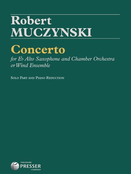 Concerto, Op. 41 : For Alto Saxophone and Chamber Orchestra - Piano reduction.