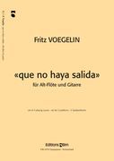 Que No Haya Salida : Für Alt-Flöte und Gitarre (1996).