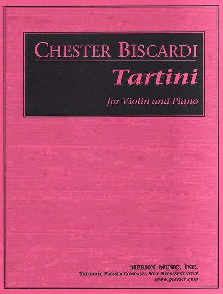 Tartini : For Violin and Piano (1972).