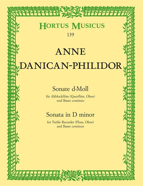 Sonate In D-Moll : For Altblockflote.