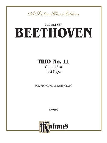 Trio No. 11 In G Major, Op. 121a : For Violin, Cello and Piano.