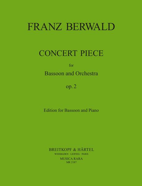 Concert Piece, Op. 2 : reduction For Bassoon and Piano.