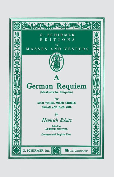 German Requiem = Musikalische Exequien (SATB).