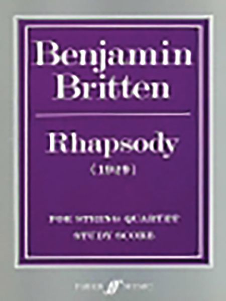 Rhapsody : For String Quartet (1929).