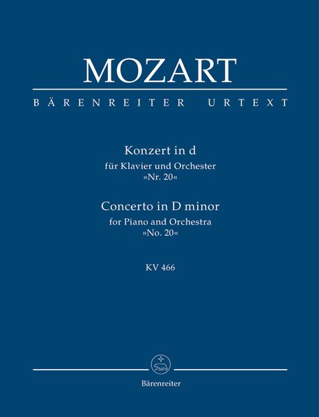 Concerto No. 20 In D Minor, K. 466 : For Piano and Orchestra.