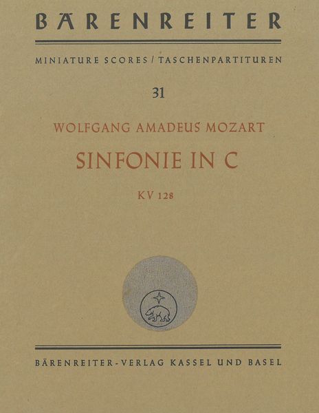 Sinfonie In C, K. 128 / edited by Wilhelm Fischer.