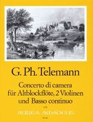 Concerto Da Camera In G Minor : For Recorder, Two Violins and Basso Continuo.