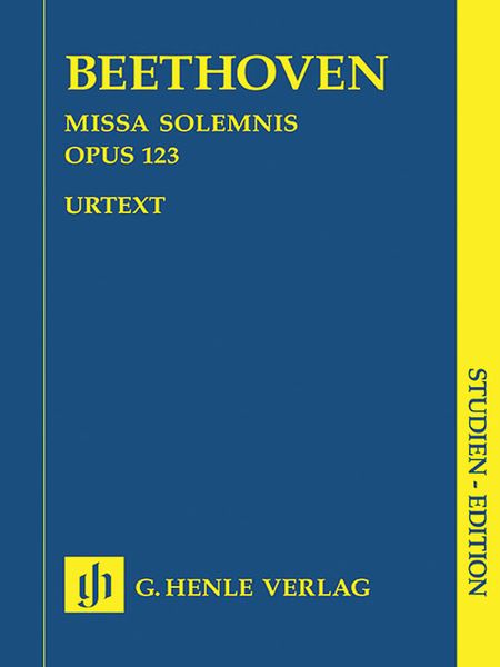 Missa Solemnis, Op. 123 / Hrsg. Von Norbert Gertsch.