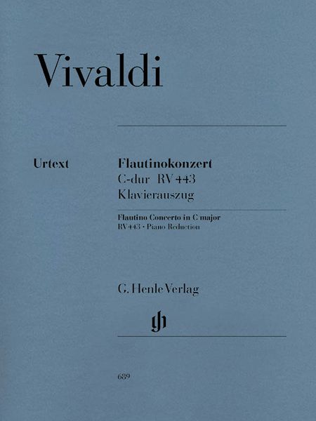 Flautino Concerto In C Major, RV 443 : Piano reduction / edited by Henrik Wiese.