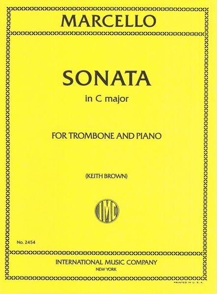 Sonata In C Major : For Trombone and Piano.
