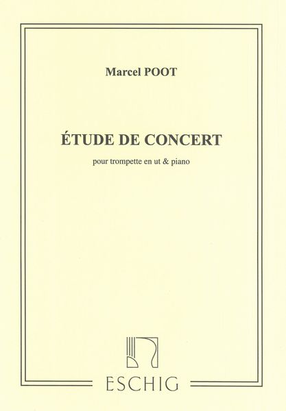 Etude De Concert : For Trumpet and Piano.