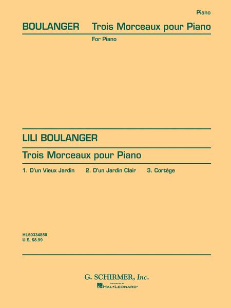 Three Morceaux : For Piano Solo.