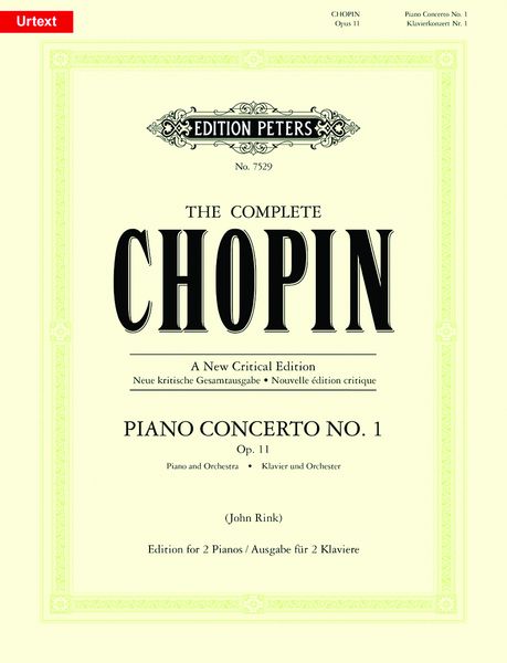 Piano Concerto No. 1, Op. 11 : Edition For Two Pianos / Edited By John Rink.
