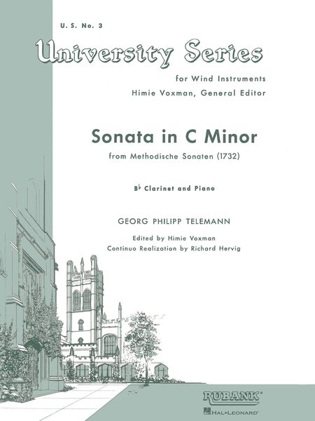 Sonata In C Minor From Methodische Sonaten (1732) : For Clarinet and Piano; Ed. by Himie Voxman.