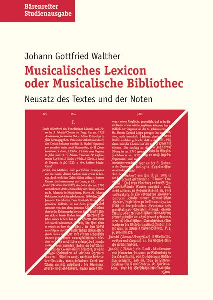 Musicalisches Lexicon Oder Musicalische Bibliothec / edited by Friederike Ramm.