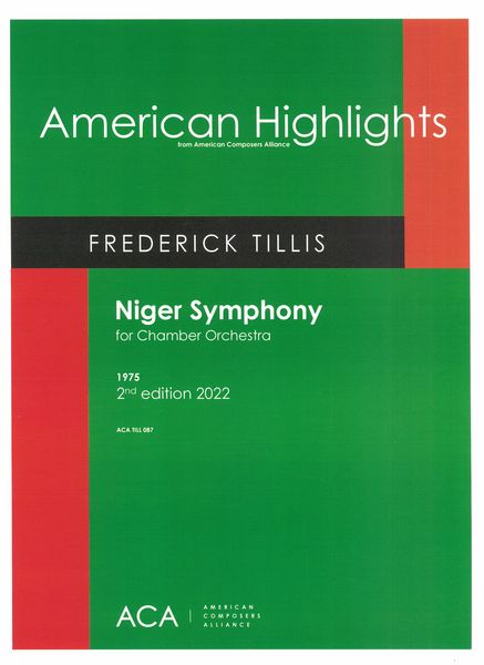 Niger Symphony : For Chamber Orchestra (1975).
