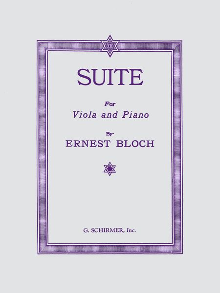 Suite : For Viola and Piano.