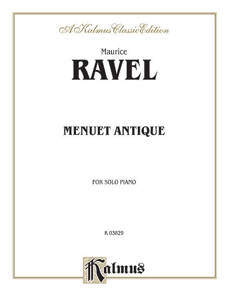 Menuet Antique : For Solo Piano.