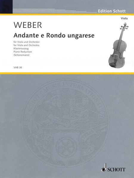 Andante E Rondo Ungarese : For Viola and Piano / edited by Georg Schünemann.