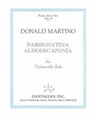 Parisonatina Al' Dodecafonia : For Violoncello Solo / Color Edition.