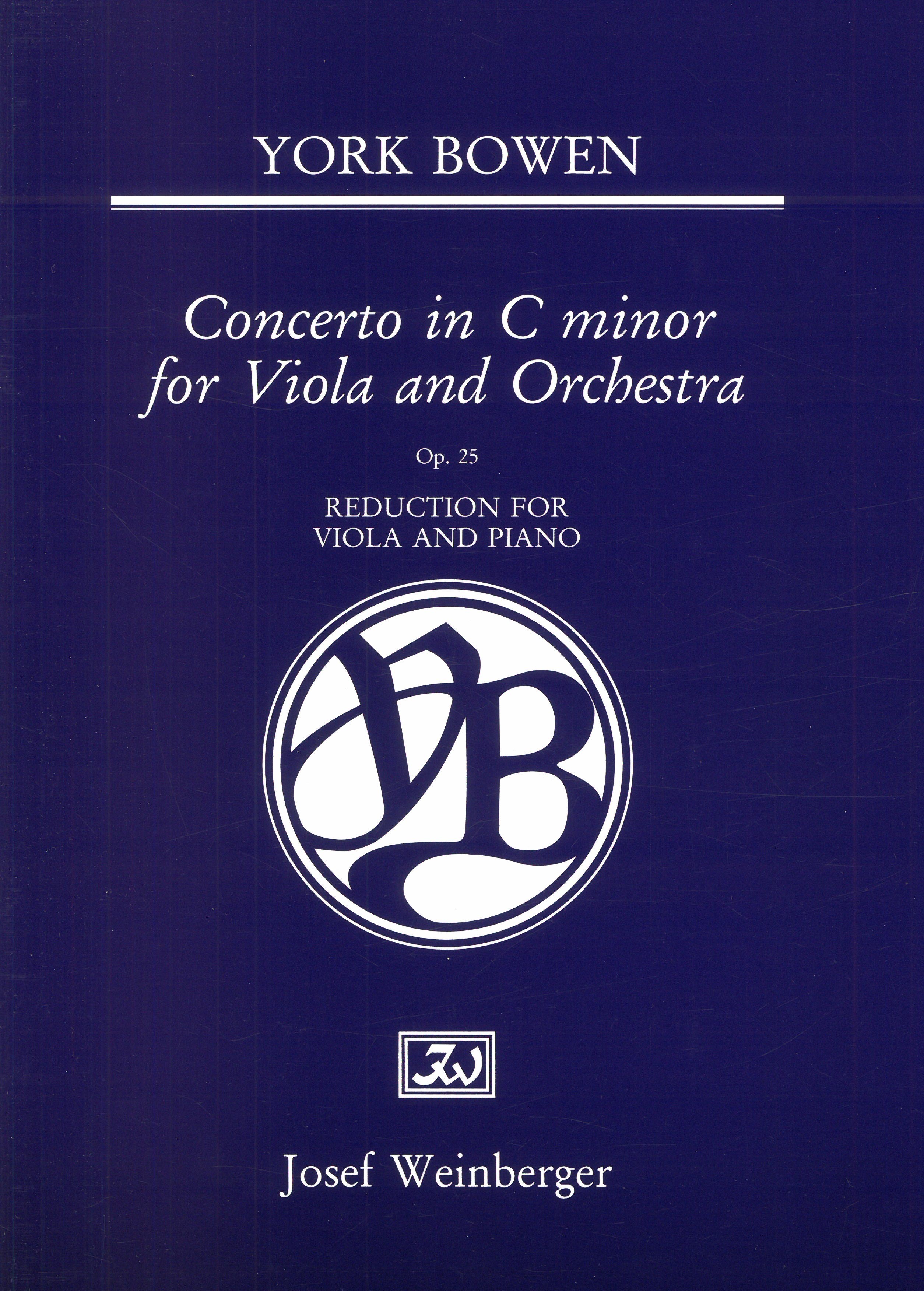 Concerto In C Minor, Op. 25 : For Viola and Orchestra - Piano reduction by Composer.