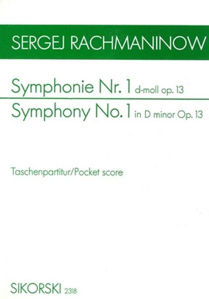 Symphony No. 1 In D Minor, Op. 13.