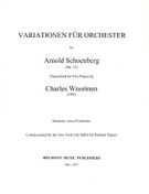 Variationen Für Orchestra, Op. 31 : For Two Pianos / arranged by Charles Wuorinen (1996).