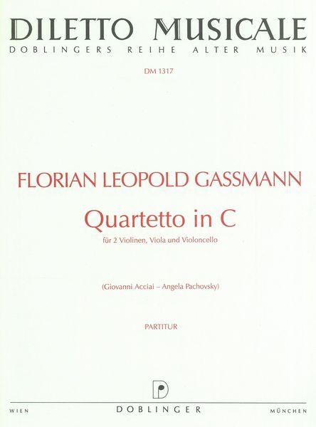 Quartet In C : For 2 Violins, Viola and Violoncelo / edited by Giovanni Acciai and Angela Pachovsky.