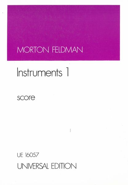 Instruments I : For 6 Instrumentalists.
