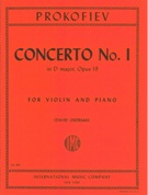 Concerto No. 1, Op. 19 : For Violin and Piano / edited by David Oistrakh.