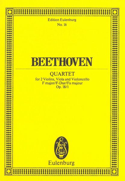 String Quartet No. 1 In F Major, Op. 18 No. 1.
