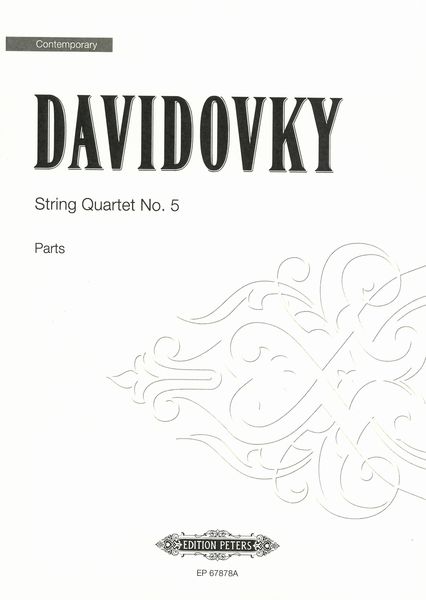 String Quartet No. 5 : Dank An, Op. 132 (Parts Only).