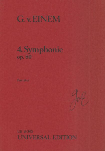 4. Symphonie, Op. 80.