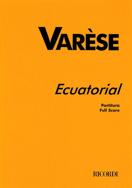 Ecuatorial : For Bass Voices and Instruments.